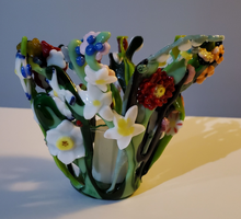 Load image into Gallery viewer, Floral Tea Light Candle Holder

